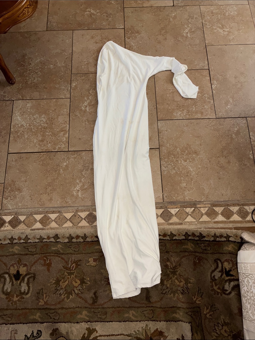 Public Desire One-Shoulder White Maxi Dress